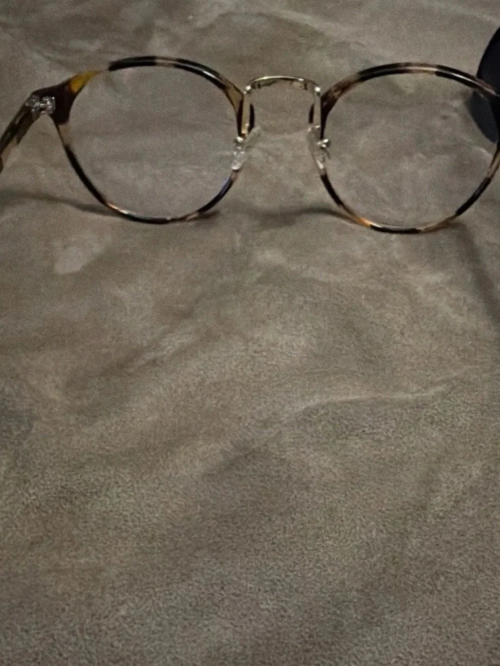 Diff Eyewear Tortoiseshell Round Blue Lens Glasses
